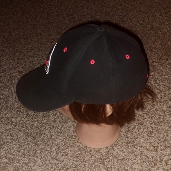 Nike UW-River Falls Falcons Embroidered Black Red Fitted Hat OS - Picture 2 of 7